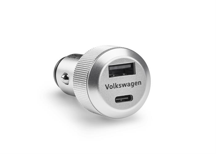 VW Opladningsadapter 1x USB-A, 1x USB-C
