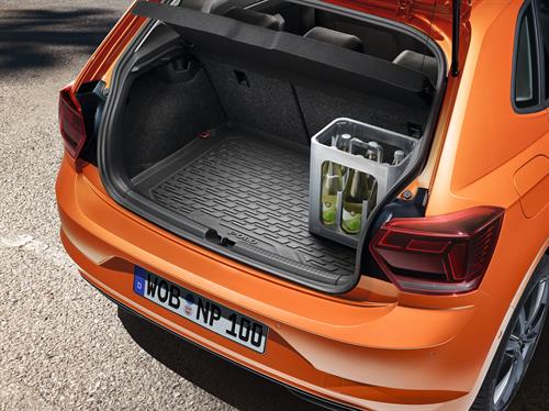 VW Bagagerumsbakke i blød plast, Polo 2017 ->  m. variabel bund, top position 