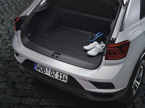 VW T-Roc Bagagerumsbakke i blødt materiale, til model m. variabel bund i top position. 