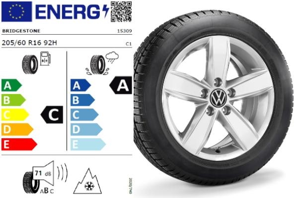 VW T-Roc 16" Corvara Vinterkomplethjul - UDGÅET