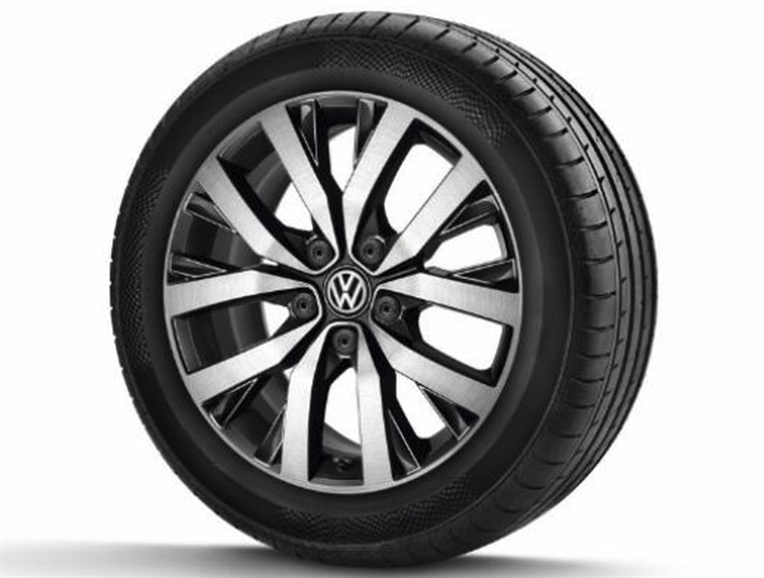 VW California Caravelle Multivan  - 18" Toluca alufælge i aluminium gloss/sort - Må ikke sælges på Shoppen - Reservedel